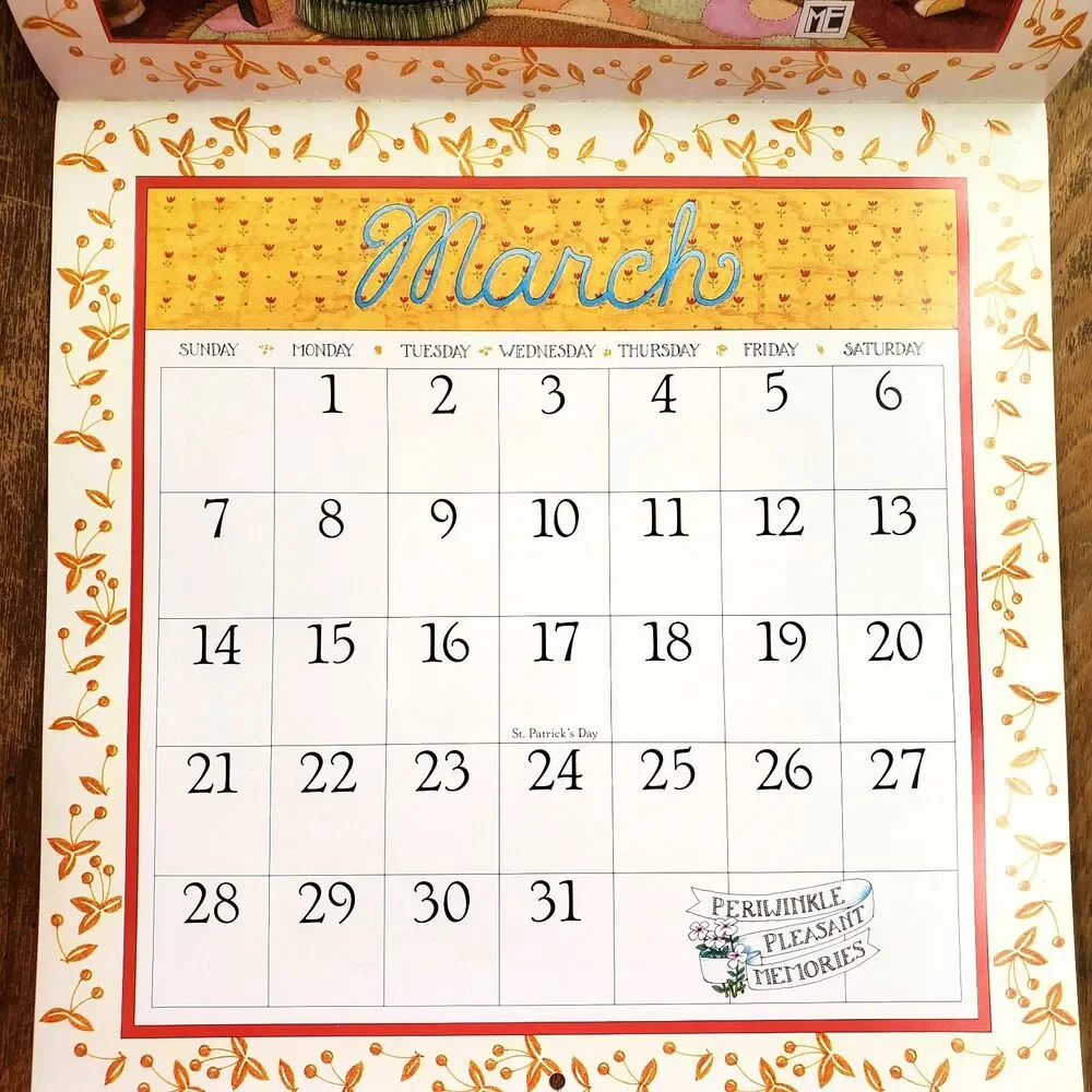Vintage True Friends 1993 Mary Engelbreit Wall Calendar UNUSED 12 x 12